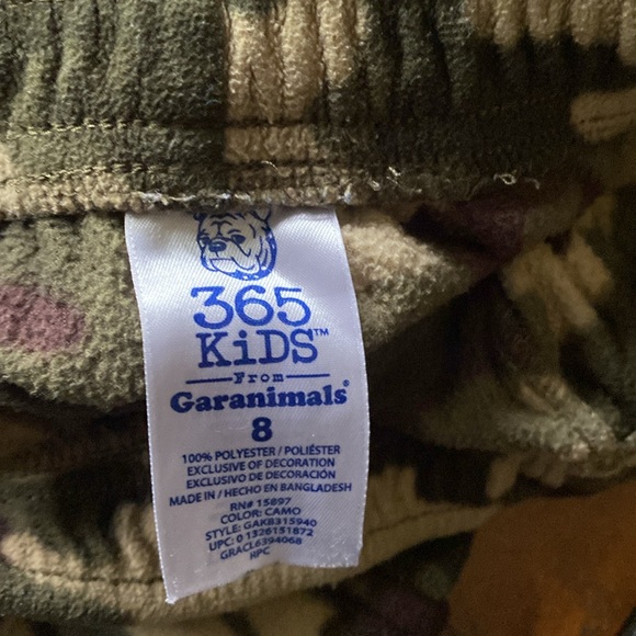Garanimals 365 kids camo pants Size 8 Approx  31 inches long - Picture 4 of 8